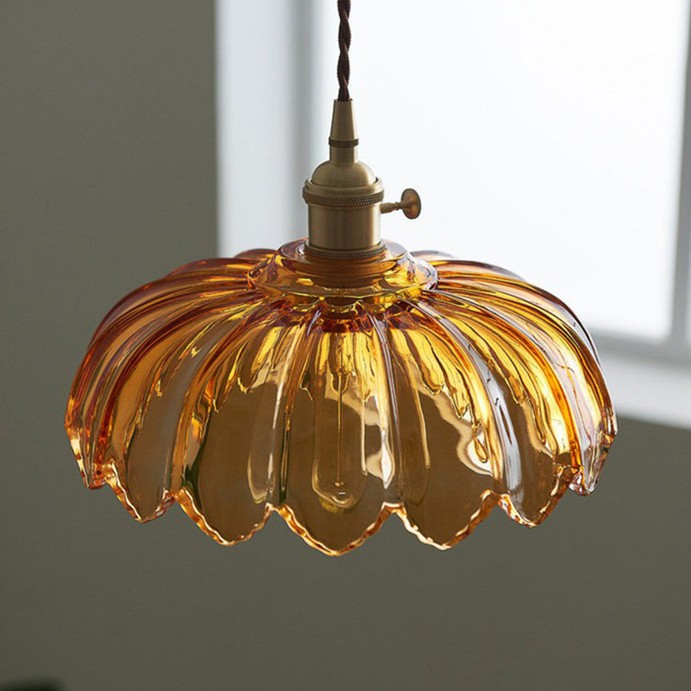 Pendelleuchte Glas Vintage Design | Wohnzimmer