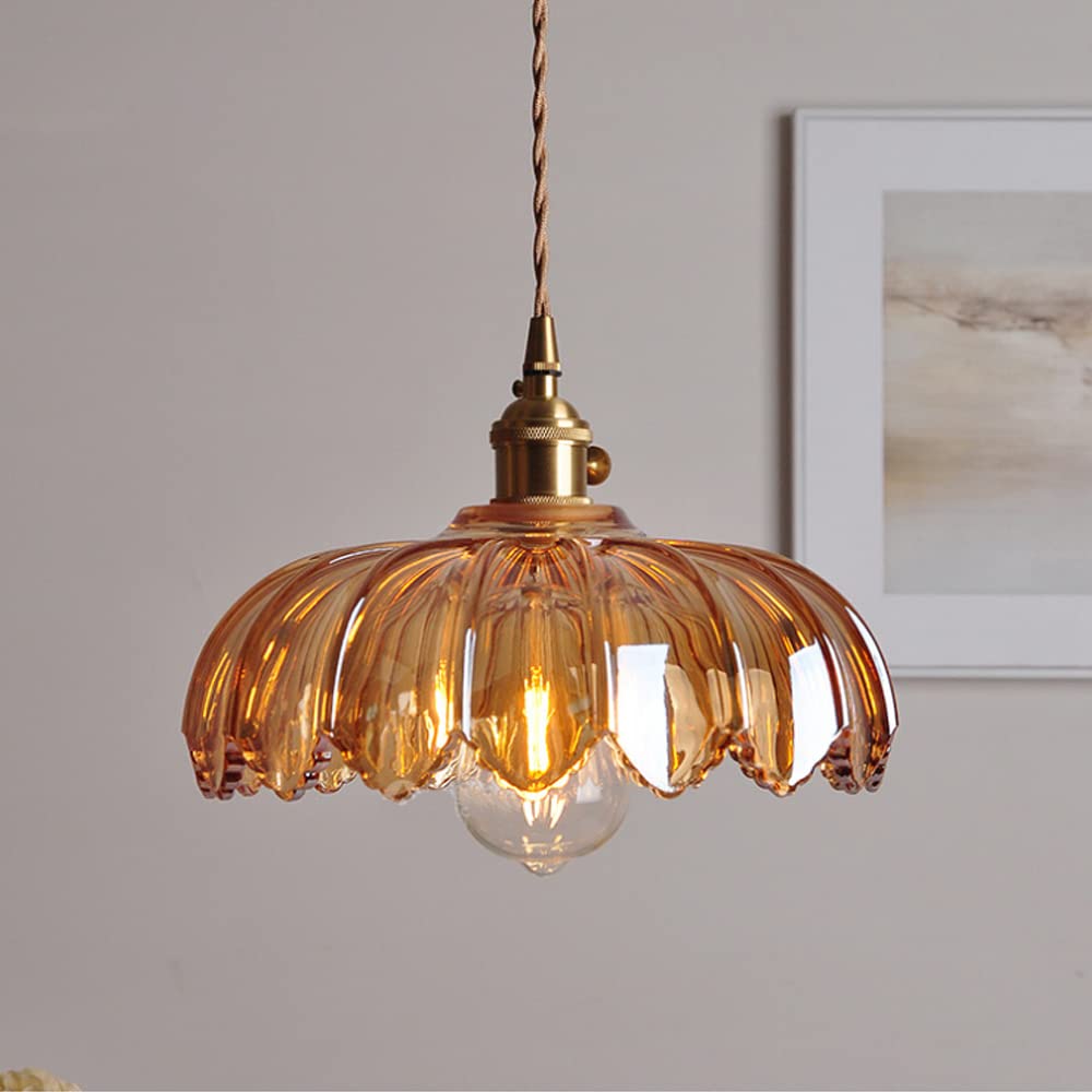 Pendelleuchte Glas Vintage Design | Wohnzimmer