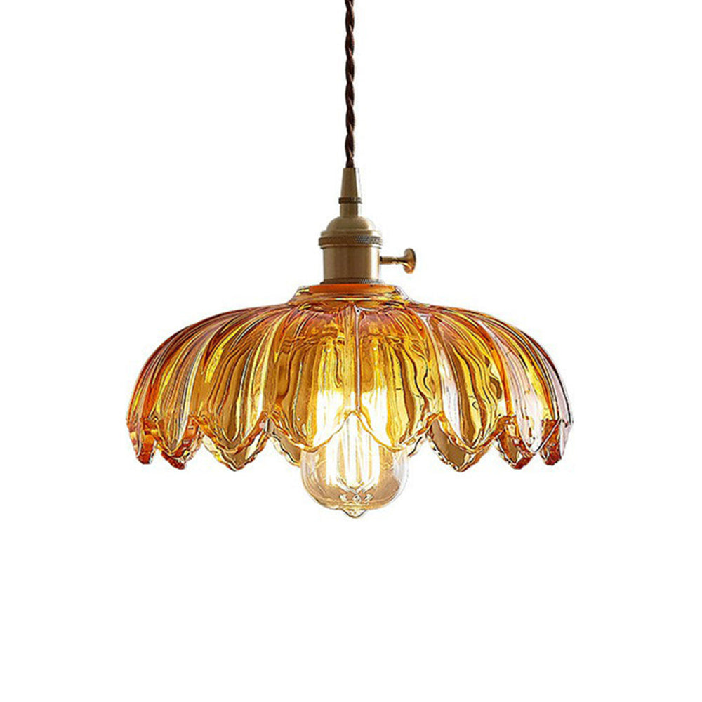 Pendelleuchte Glas Vintage Design | Wohnzimmer
