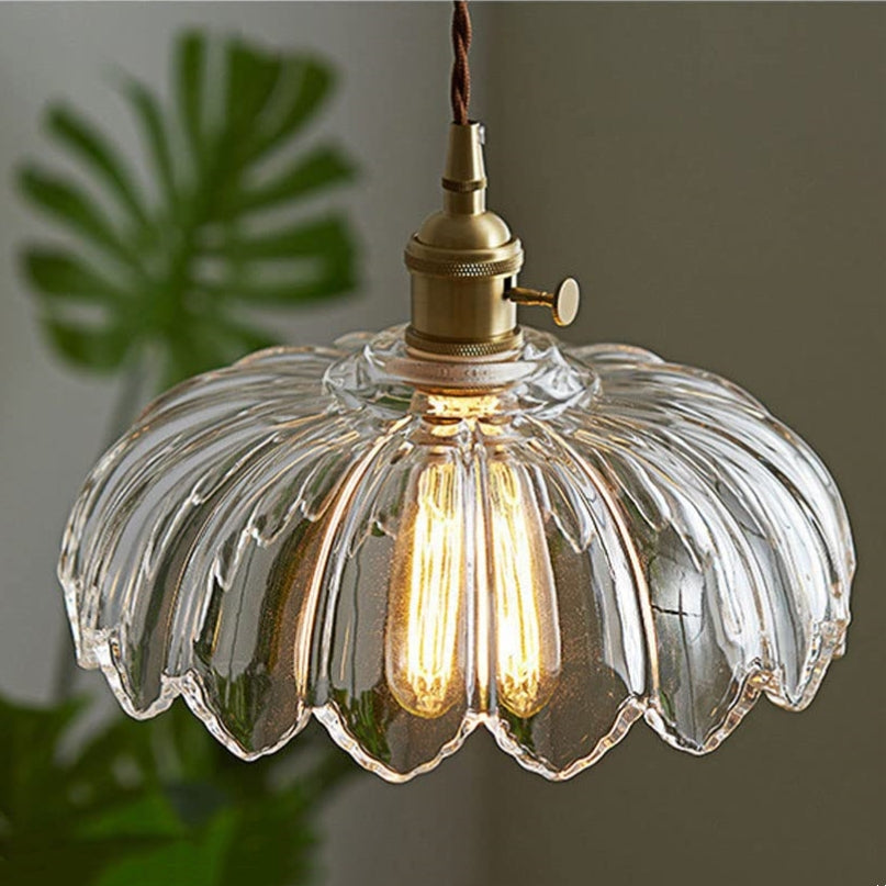 Pendelleuchte Glas Vintage Design | Wohnzimmer