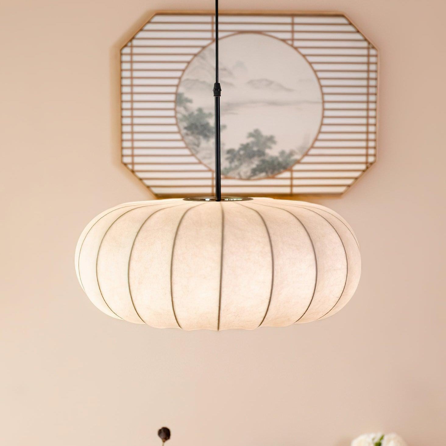 Pendelleuchte Stoff Modern | Wohnzimmer