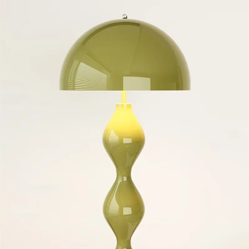 Runa's Skandinavischer Stil | Stehlampe mit gewelltem Sockel