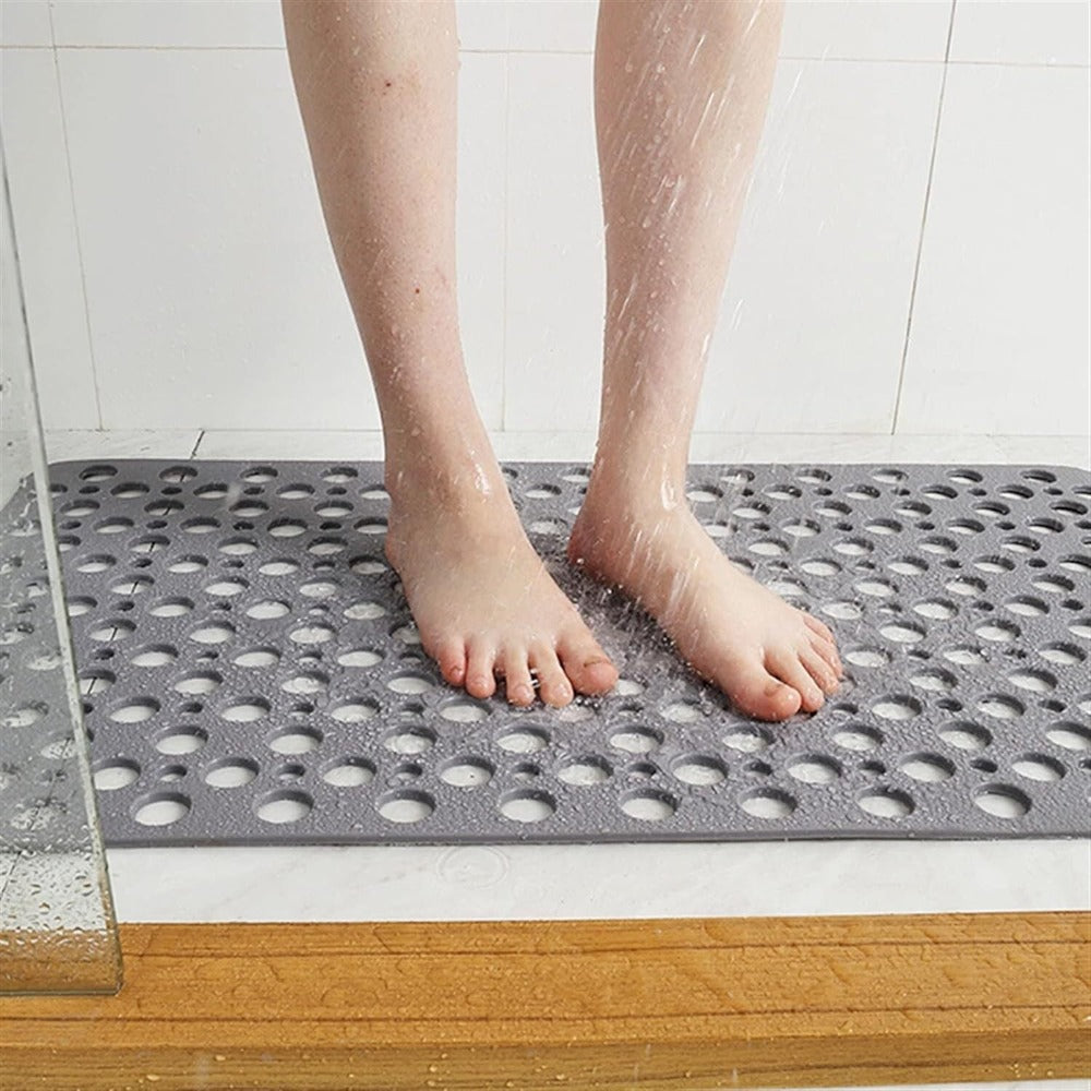 Rutschfeste Duschmatte | Anti-Rutsch Badematte mit Abflusslöchern