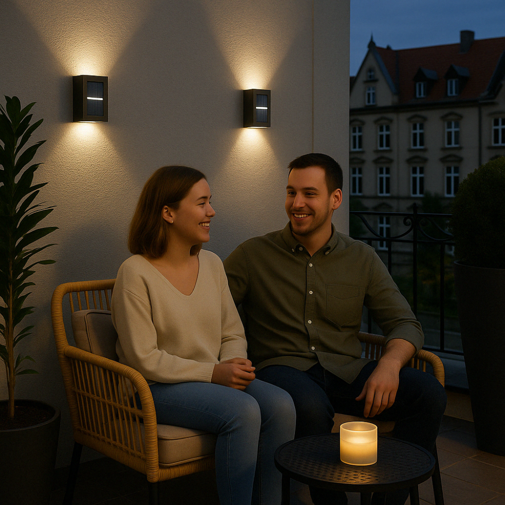 Ruvo | LED Solar-Wandleuchten für den Außenbereich