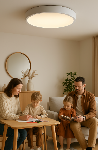 Sano | Runde LED-Deckenlampe im skandinavischen Design