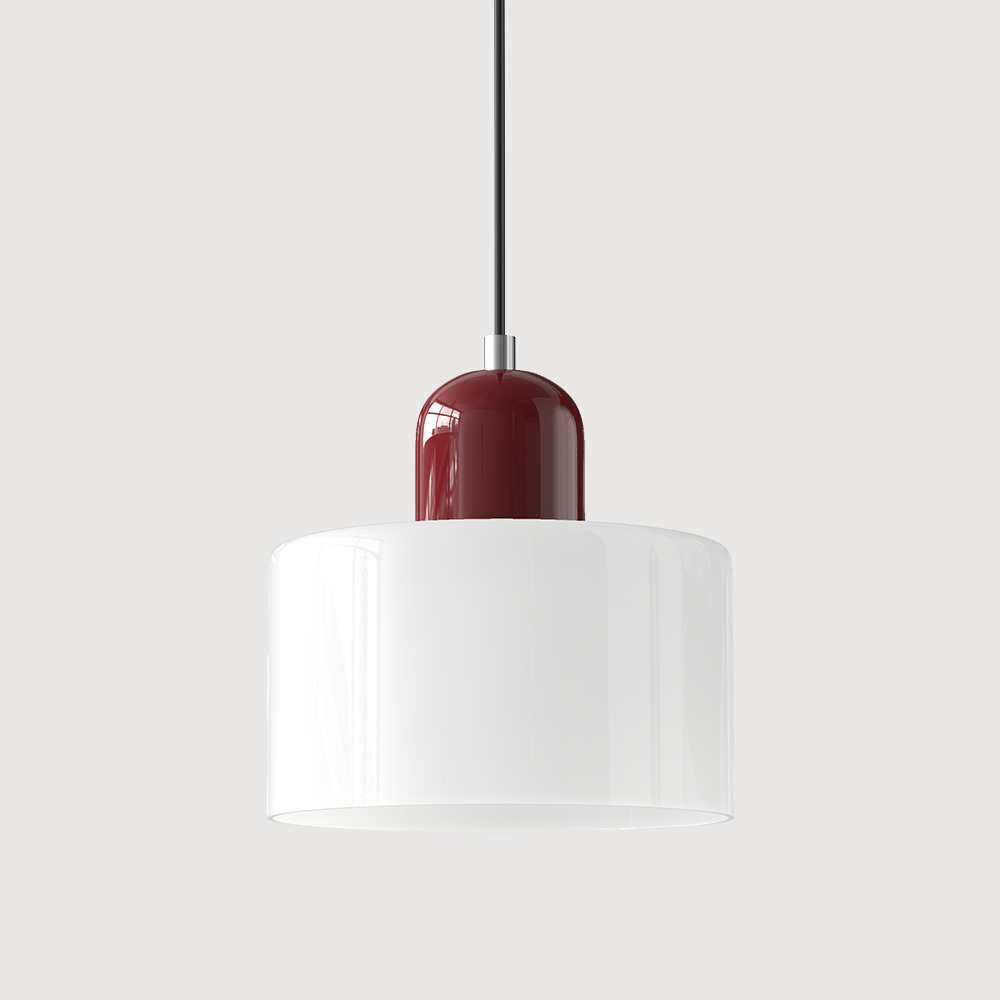 Siro | Farbige Glas Pendelleuchte im Bauhaus-Stil