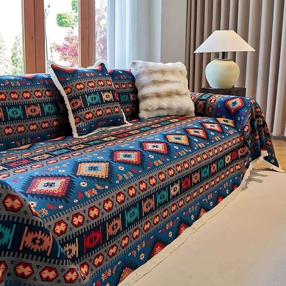 Sofahusse im Boho Nomadenstil | Bunt & Blickfang