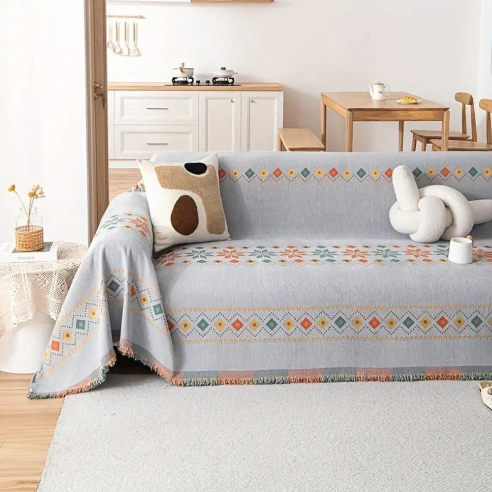 Sofahusse im Boho-Stil | Farbvoll & Dekorativ