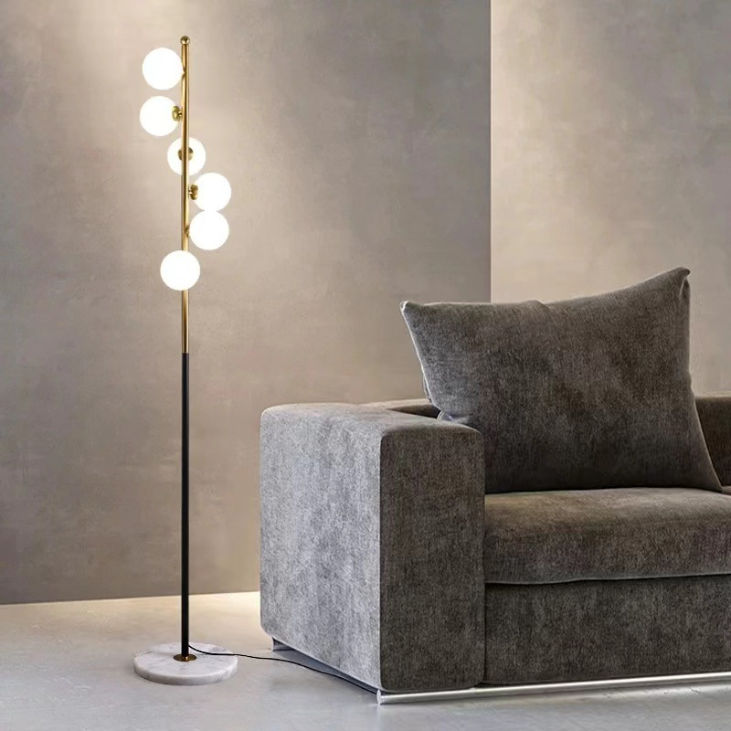 Stehlampe Kugel Metall Innen | Wohnzimmer