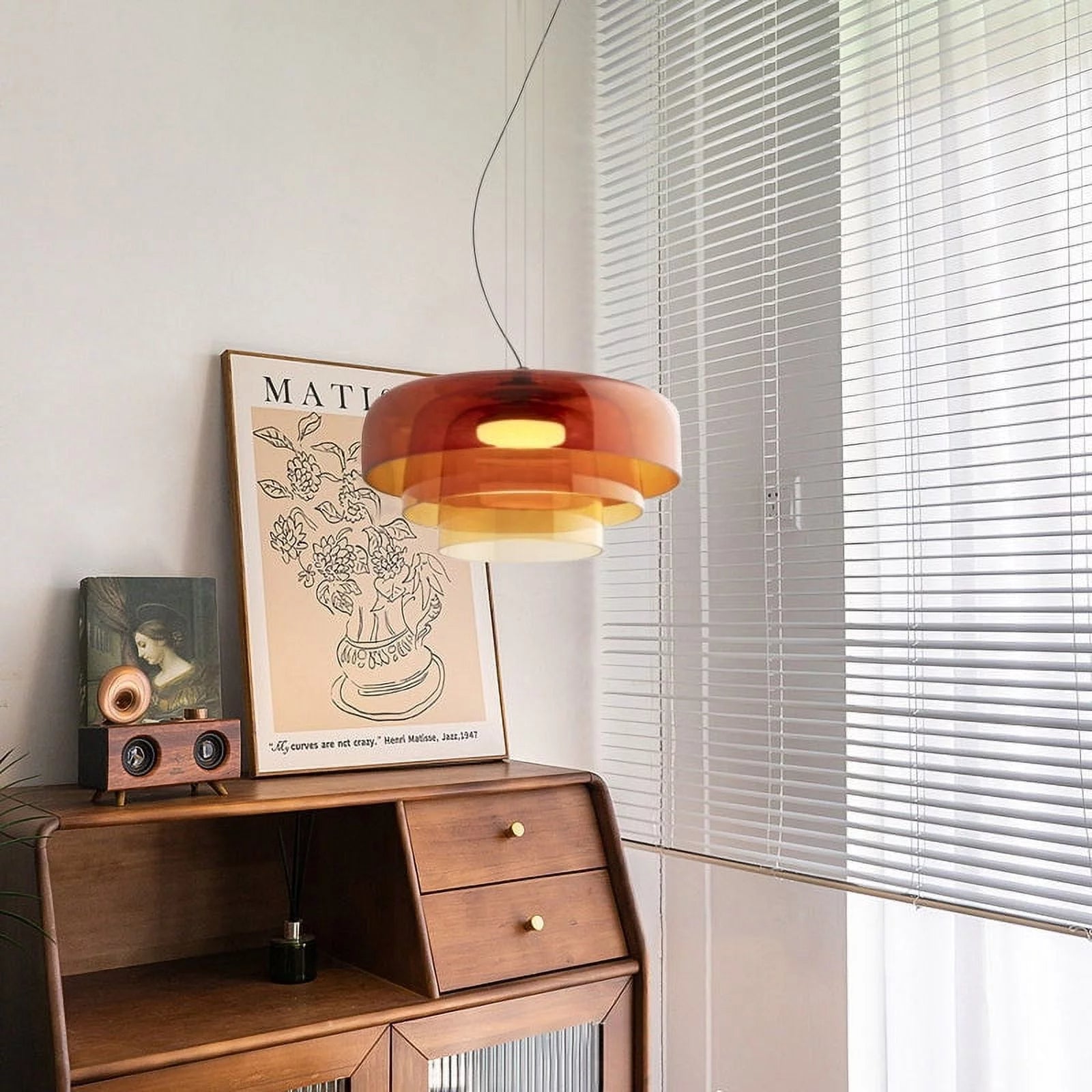 Téo | Mehrschichtige Pendelleuchte aus Glas im nordischen Stil