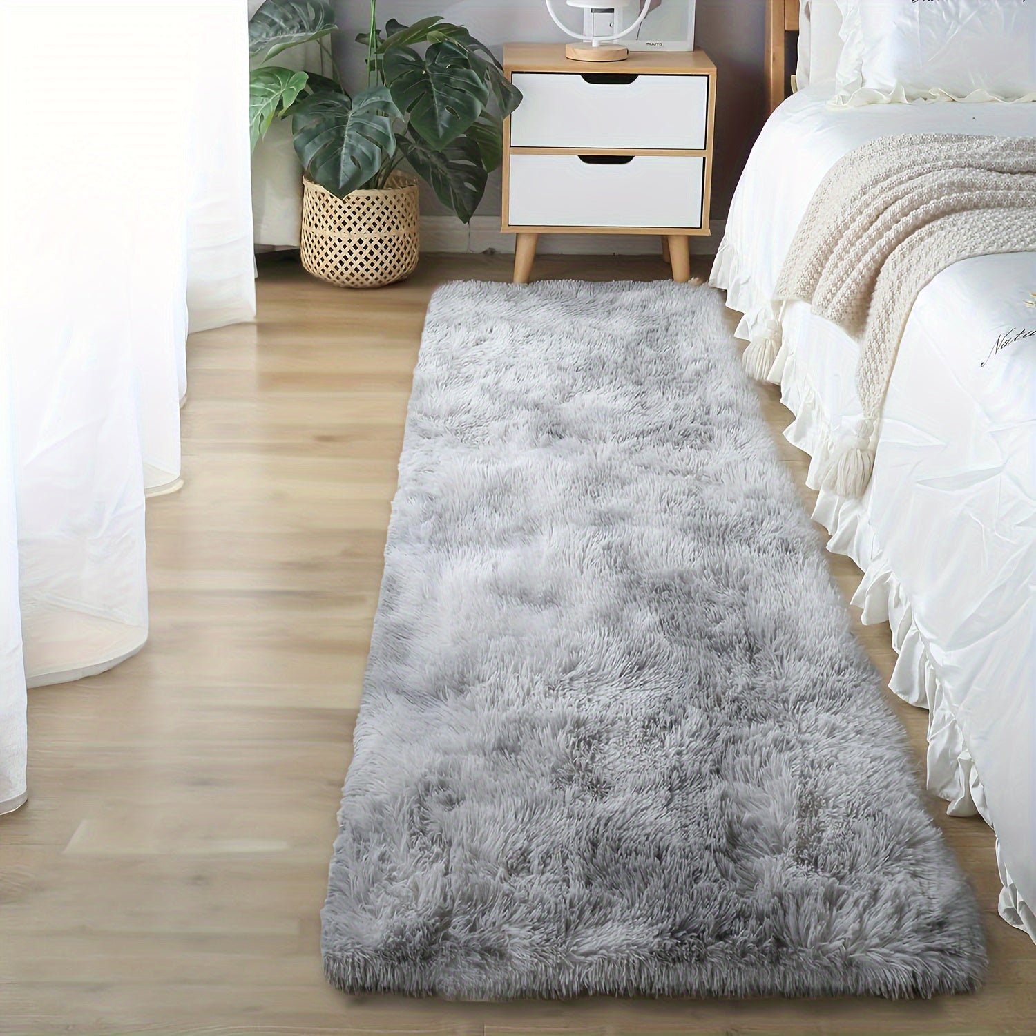 Teppich Felloptik Rutschfest | Schlafzimmer