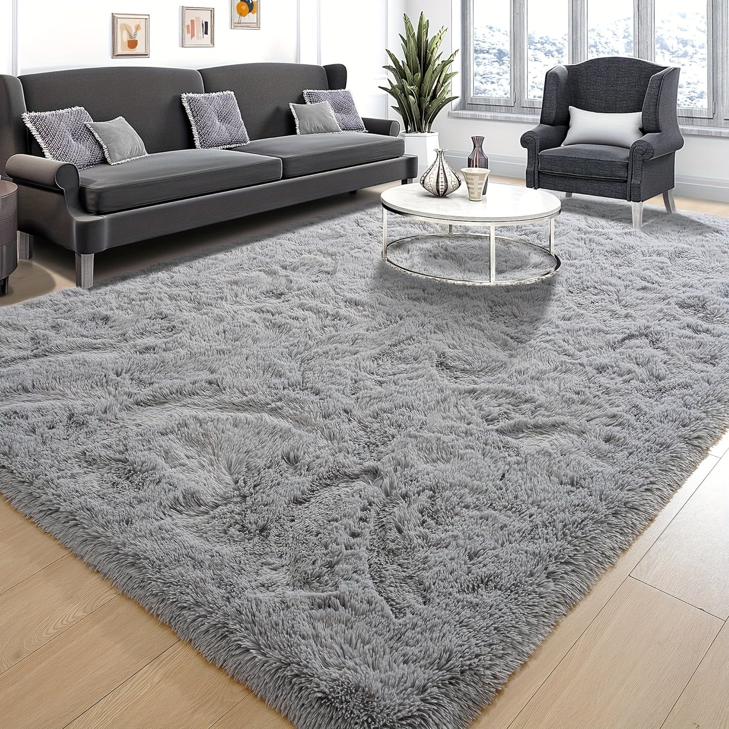 Teppich Hochflor Rutschfest | Wohnzimmer