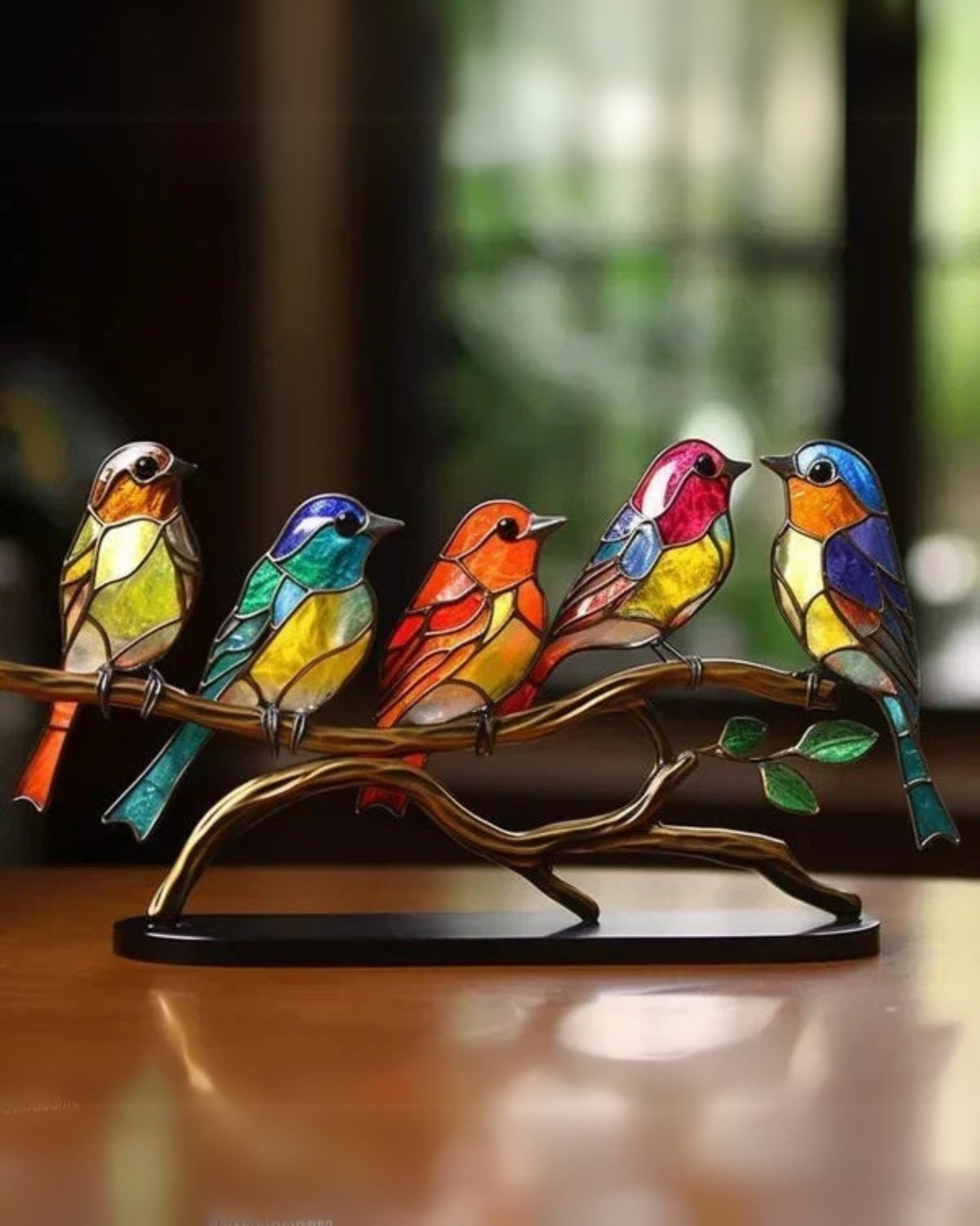Tischlampe Glas Vogel Design | Wohnzimmer