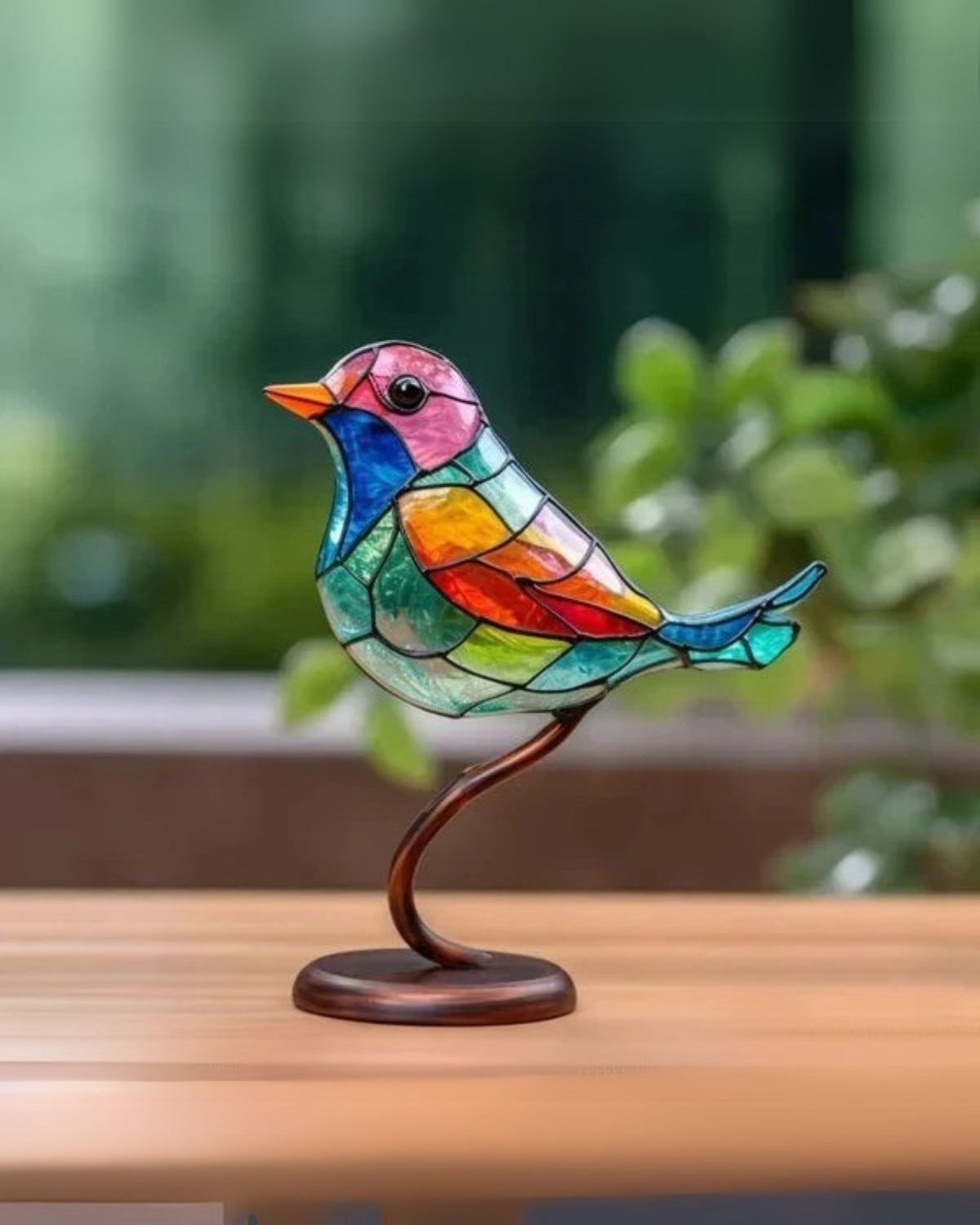 Tischlampe Glas Vogel Design | Wohnzimmer