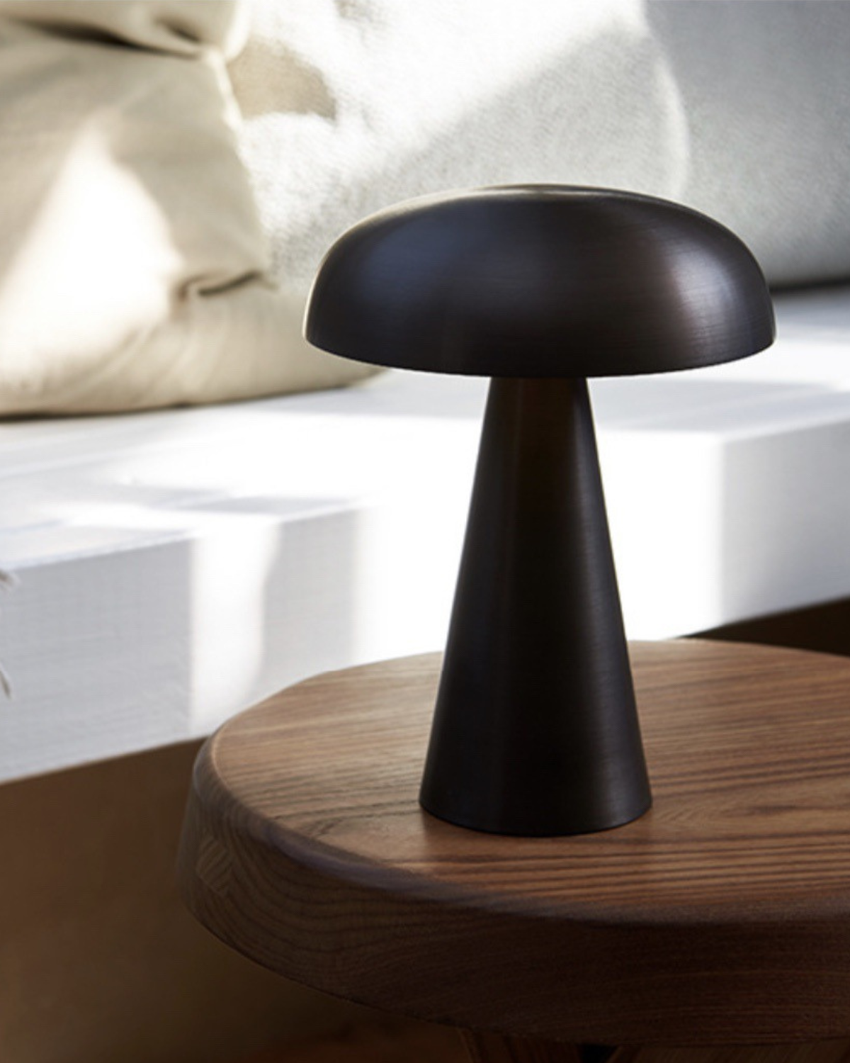 Tischlampe Metall Pilzform Modern | Wohnzimmer