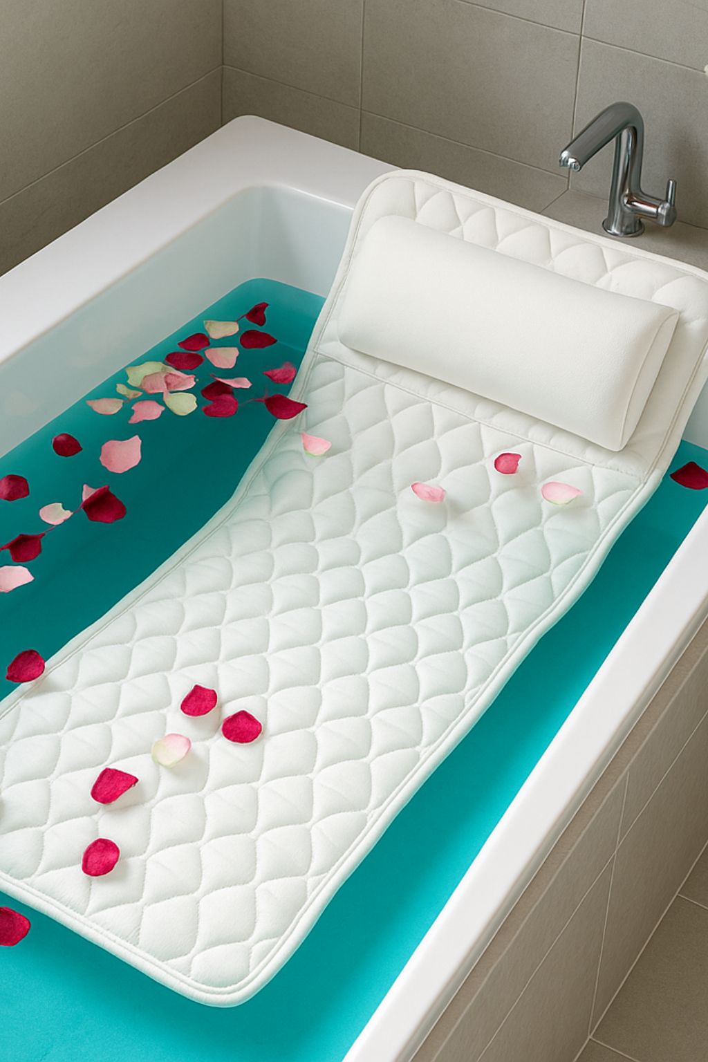 WellnessLuxe | Ergonomisches Ganzkörper Badekissen | Badewannen Entspannung