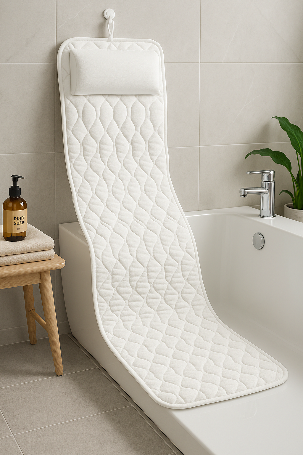 WellnessLuxe | Ergonomisches Ganzkörper Badekissen | Badewannen Entspannung